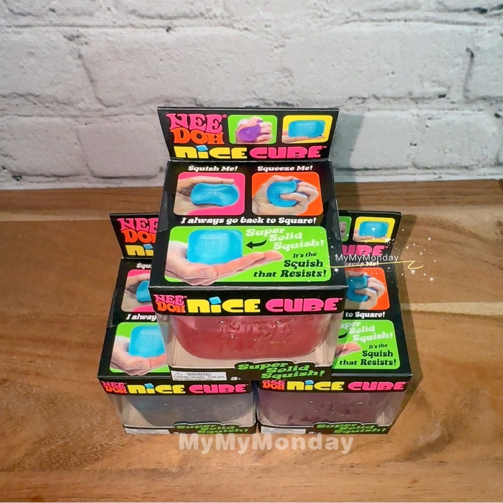 NeeDoh Nice Cube Squishy Set of 3 - Picture 3 of 3